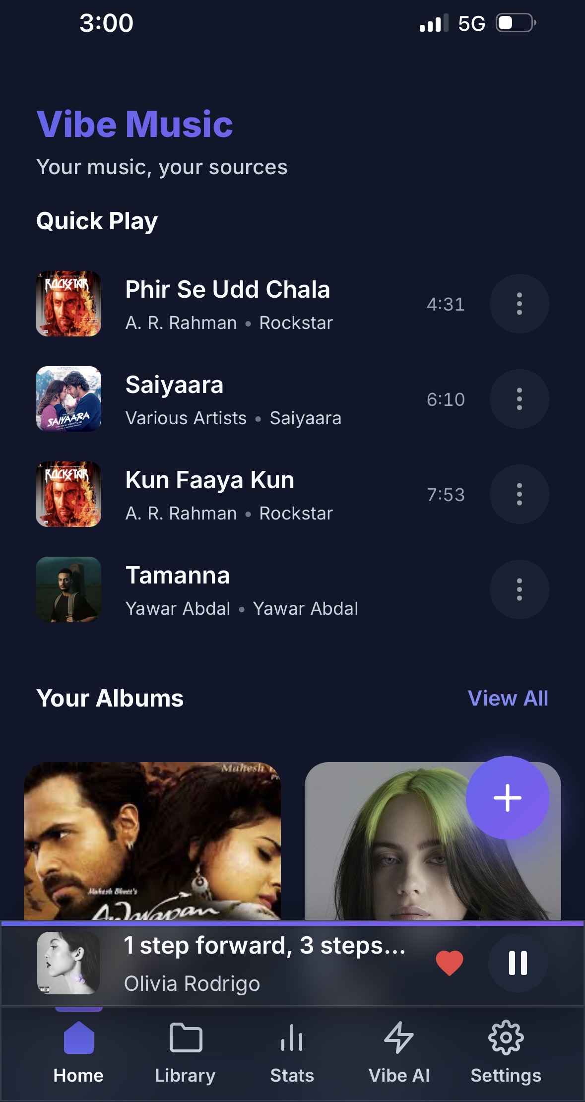 Vibe Music App Screenshot